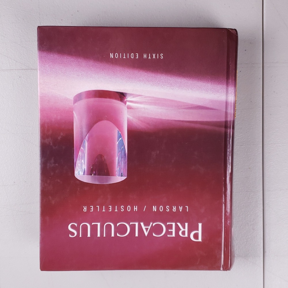 Precalculus Sixth Edition Larson Hostetler Houghton Mifflin Hardcover 2004